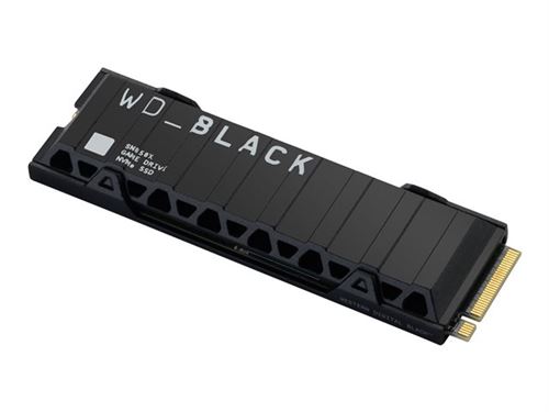 WD_BLACK SN850X NVMe SSD WDBB9H0020BNC - SSD - 2 To - interne - M.2 2280 - PCIe 4.0 (NVMe) - dissipateur de chaleur intégré - noir