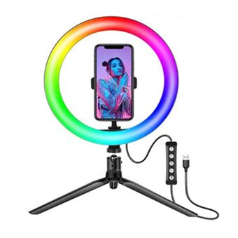 Akor. PACK ÉCLAIRAGE RGB AVEC TRÉPIEDS DE TABLE Noir - 1