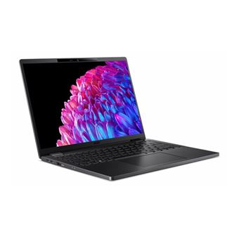 Acer TravelMate P6 14 TMP614-73-TCO - Conception de charnière à 180 degrés - Intel Core Ultra 7 - 155H / jusqu'à 4.8 GHz - Evo - Win 11 Pro - Intel Arc Graphics - 16 Go RAM - 512 Go SSD NVMe - 14" 1920 x 1200 - Éthernet - Wi-Fi 7 - noir galactique -