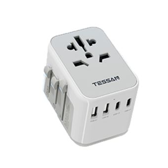 TESSAN Adaptateur Prise Universelle avec 2 USB et 3 Type C vers USA Canada  UK EU Australie Chine Japon - Équipements électriques - Achat & prix
