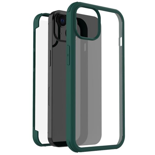 Accezz Coque de protection intégrale à 360° pour iPhone 13 Mini Vert