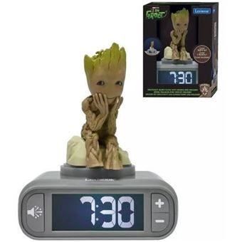 Réveil Digital Avec Veilleuse Groot Des Gardiens De La Galaxie Et Effets Sonores