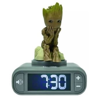 Réveil Digital Avec Veilleuse Groot Des Gardiens De La Galaxie Et Effets Sonores