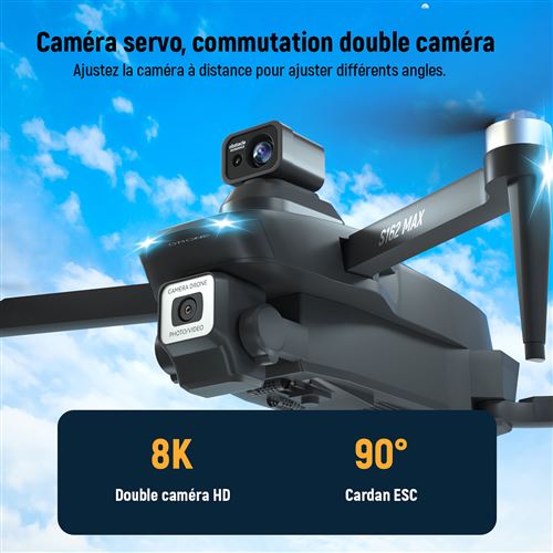 HYTOBP S166 Drone avec Caméra 8K GPS FPV professionnel Quatre