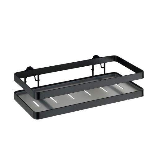 Wenko - Etagère Gala pour cuisine - Longueur 25 cm Largeur 14 cm - Noir - Gala