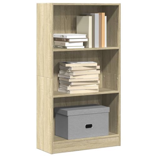 VIDAXL - Bibliothèque - Chêne Sonoma - 60x24x109 cm - Image 3