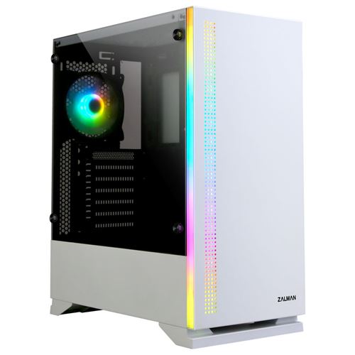 Zalman Blanc S5 - Tour - Atx - Panneau Latéral Fenêtré (Verre Trempé) - Pas D'alimentation (Atx) - Usb/Audio - Image 4