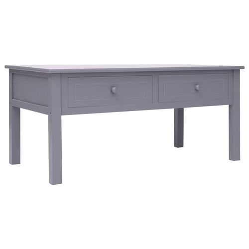 vidaXL Table basse Gris 100 x 50 x 45 cm Bois