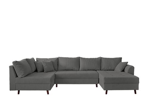 Lisa Design Gris Canapé Panoramique Rune - Foncé - Image 2