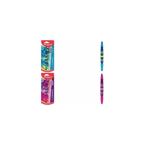 Maped Stylo à bille 4 couleurs Twin Tip COSMIC TEENS, bleu