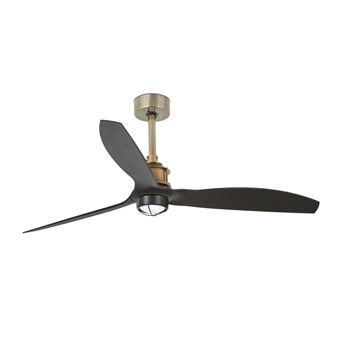 Ventilateur De Plafond Faro Barcelona JUST FAN 178 Cm Noir Mat - Moteur DC 6 Vitesses - Télécommande - Fonction Hiver/Été - 5