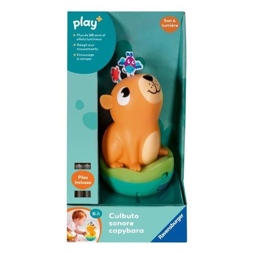 Ravensburger -Play + -Culbuto Sonore Capybara - Des 6 Mois - Version Française - 34019