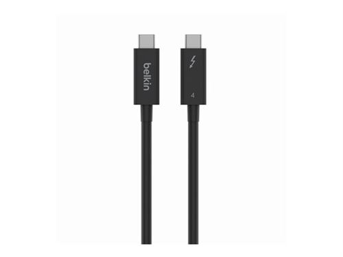 Belkin CONNECT - Thunderbolt-kabel - USB-C (M) omkeerbaar naar USB-C (M) omkeerbaar - Thunderbolt 4 - 2 m - actief, USB-voeding (100 W) - voor P/N: INC006TTSGY