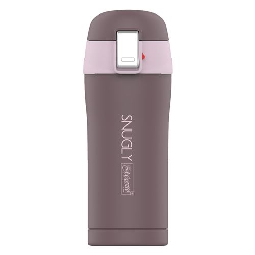 Snugly thermo mug mug à café thermos flask isolé en acier inoxydable pour boissons chaudes ou froides (300ml, Brown)