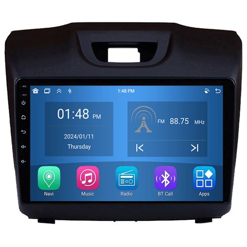 Autoradio RoverOne® Bluetooth CarPlay Android Auto Navigation 4Go RAM 64Go ROM pour Chevrolet S10 Isuzu DMAX 2013 2014 2015