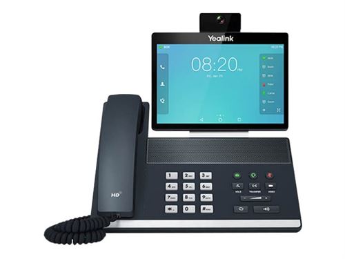 Yealink VP59 - Visiophone IP - avec appareil photo numérique, Interface Bluetooth avec ID d appelant - IEEE 802.11a/b/g/n/ac (Wi-Fi) / Bluetooth 4.2 - à 5 voies capacité d appel - SIP, SIP v2, SRTP - gris classique