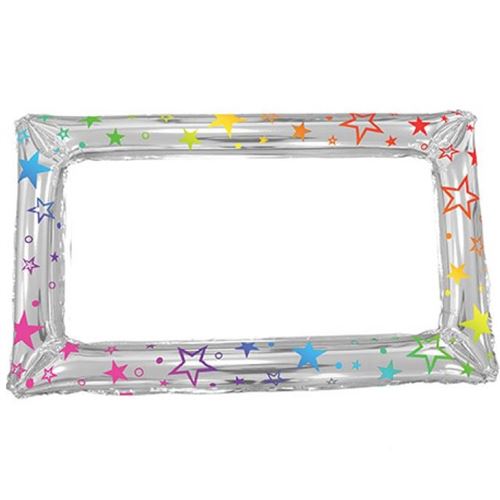 1 Cadre gonflable aluminium Photobooth festif multicolore REF/CPGM