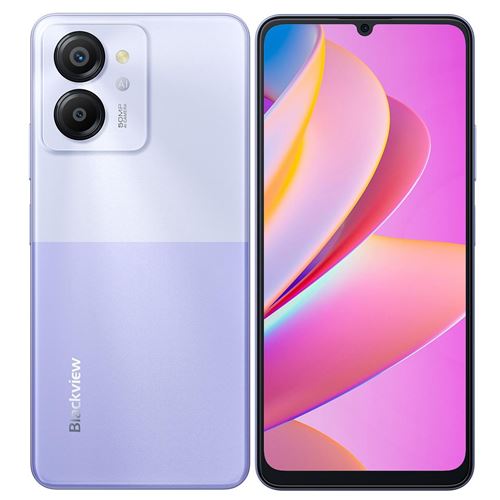 Smartphone 6.5 Pouces 8GB+256GB Android 13 Caméra 50MP Batterie 6000mAh Wisteria Purple YONIS