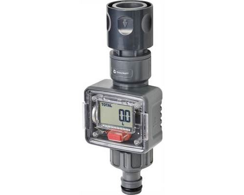 Toolcraft TO-7153950 Water Meter Real-Time Flow AVG & Total Display