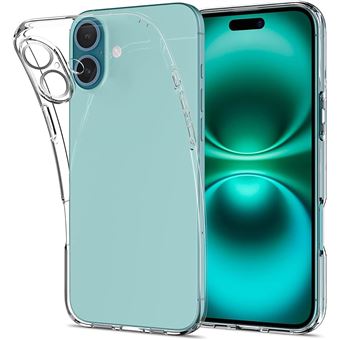 NOVAGO Compatible avec iPhone 16 - Coque arrière Transparente et résistant en Silicone TPU Gel Souple et Solide Anti Choc - 1
