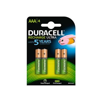 Duracell Recharge Ultra DX2400H - Batterie 4 x AAA - NiMH - (rechargeables) - 850 mAh - 1