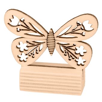 Set de bois ornement papillons d'Artemio (8 pièces)