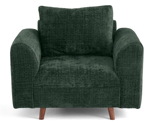 Non Communiqué Rune - Fauteuil En Velours Texturé - Vert