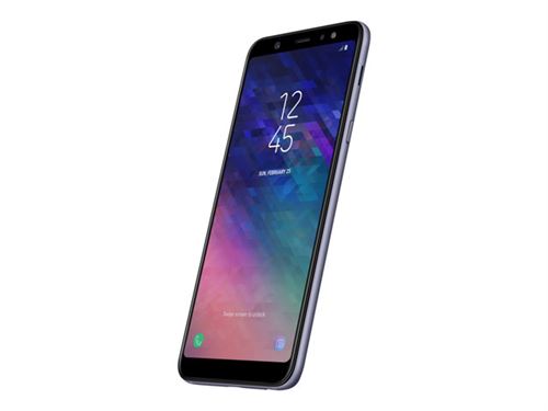 Samsung Galaxy A6+ - 4G smartphone - double SIM - RAM 3 Go / Mémoire interne 32 Go - microSD slot - écran OEL - 6 - 2220 x 1080 pixels - 2x caméras arrière 16 MP, 5 MP - front camera 24 MP - mauve