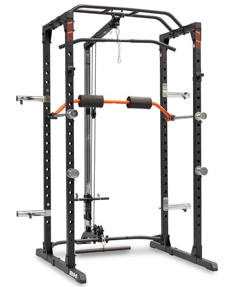 Non Communiqué Noir Rack De Musculation Avec Poulie G315 Power Cage