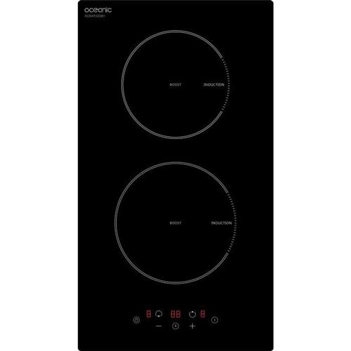 Non Communiqué Noir Table De Cuisson Induction Oceanic Oceati2z2b1 2 Zones Verre 3500W