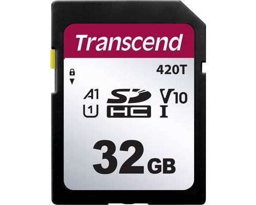 Transcend TS32GSDC420T Carte SD 32 GB v30 Video Speed Class