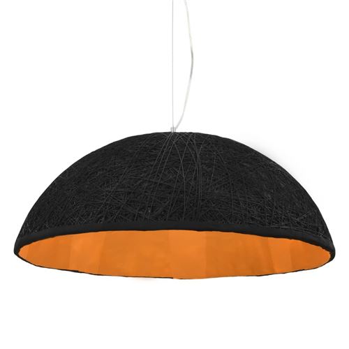 vidaXL Lampe suspendue Noir et doré Ø70 cm E27