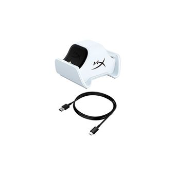 HyperX ChargePlay Duo - Station de charge - 2 connecteurs de sortie (connecteur pour contrôleur PS5) - blanc - pour OMEN 25L by HP; Pavilion 27; Pavilion Plus Laptop 14; Pavilion x360 Laptop - 1