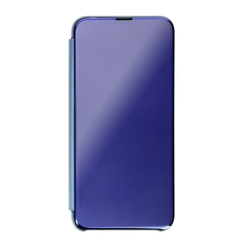 Étui Clear View pour Xiaomi Redmi 10A avec Clapet Miroir Support Vidéo Avizar Bleu