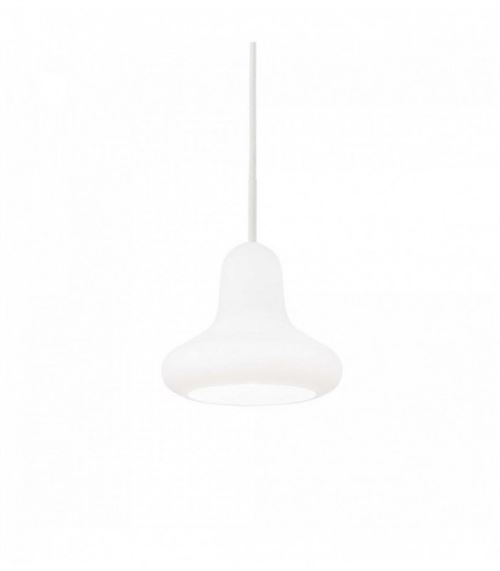 Suspension Blanche LIDO 1 ampoule Diamètre 24 Cm