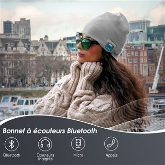 Bonnet d'hiver Bluetooth avec casque et mains libres