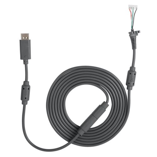 Adaptateur de câble de remplacement pour câble de remplacement pour câble de manette USB 5 broches pour Xbox 360 (Gris)