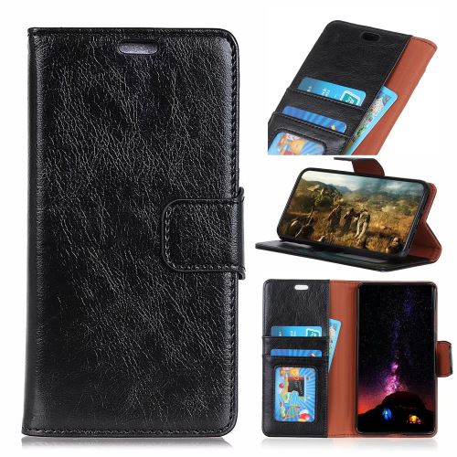 Coque en TPU rupture de nappa noir pour votre Motorola Moto G7 Play