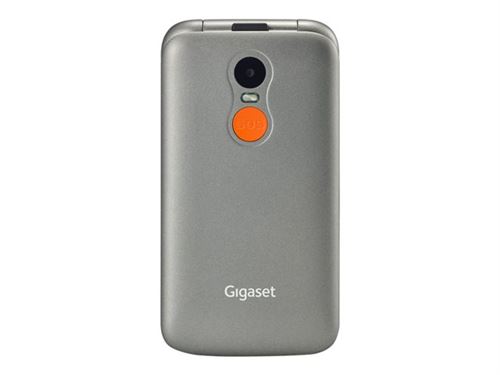 Gigaset GL590 - Mobiele telefoon - dual-SIM - 32 MB - microSD slot - GSM - 220 x 176 pixels - RAM 32 MB - 0,3 MP - titaanzilver