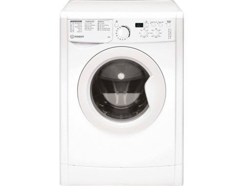 Indesit EWD71452WFR N - Machine à laver - largeur : 59.5 cm - profondeur : 51.7 cm - hauteur : 85 cm - chargement frontal - 7 kg - 1351 tours/min - blanc