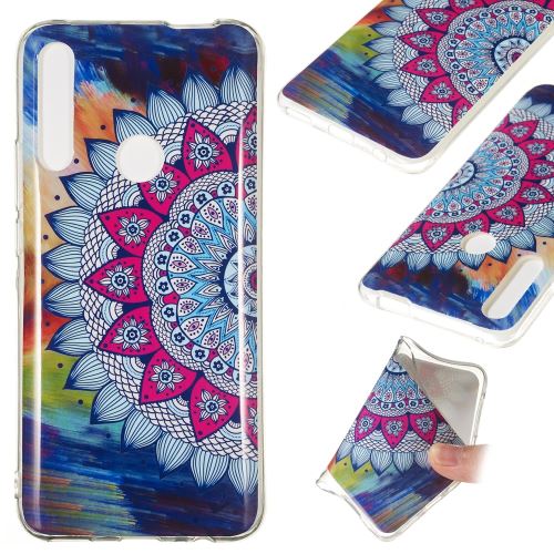 Coque en TPU noctilucent IMD motif de fleurs pour votre Huawei P Smart Z