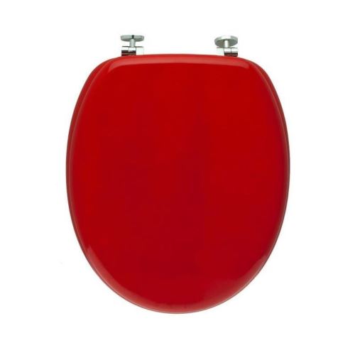 Frandis 191015 abattant wc charnière métal rouge 38,5 x 46 x 6 cm