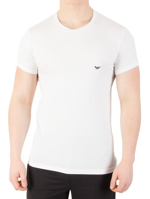 Emporio Armani Homme Crew Neck Logo T-shirt, Blanc