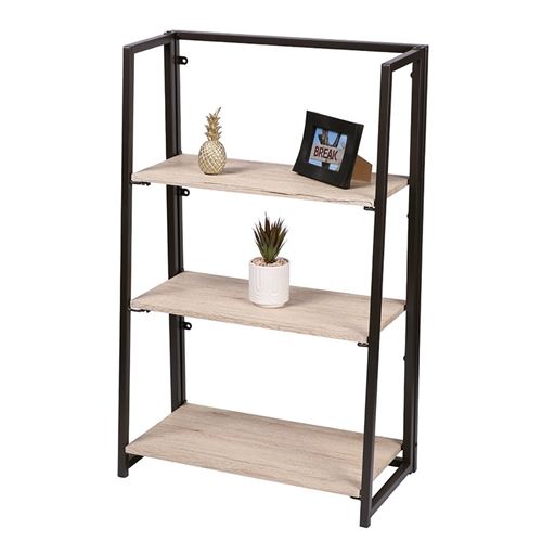Urban Living - Etagère industrielle pliable Dock - L. 64 x H. 103 cm - Noir - Dock