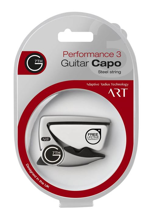 G7th C81010 - Capodastre guitare acoustique ou électrique - Argent