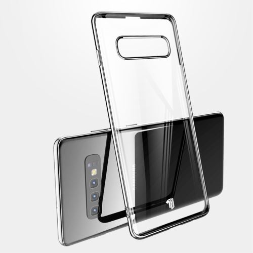 Coque en TPU série dawn bords clairs et durs noir pour votre Samsung Galaxy S10