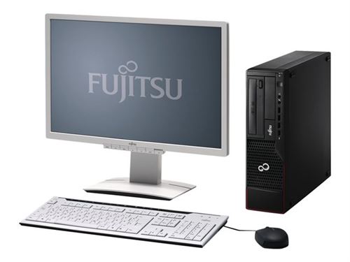 Fujitsu ESPRIMO E700 E90+ - SFF Pentium G840 - RAM 2 Go - HDD 500 Go - DVD SuperMulti - HD Graphics - Gigabit Ethernet - Win 7 Pro 64 bits - moniteur