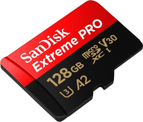 SanDisk Extreme Pro Carte mémoire MICRO SD 128Go Micro SDXC Classe