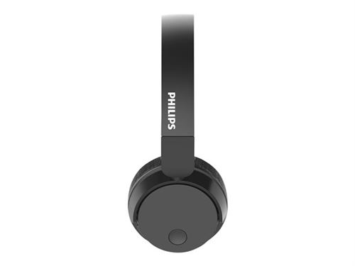 Philips BASS+ TABH305BK - Koptelefoon met micro - op oor - Bluetooth - draadloos - actieve geluidsdemping - zwart