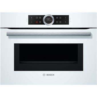 Bosch Serie 8 CMG633BW1 - Four combiné - intégrable - niche - largeur : 56 cm - profondeur : 55 cm - hauteur : 45 cm - blanc polaire